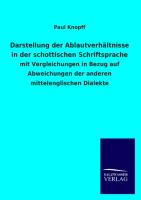 Darstellung der Ablautverhältnisse in der schottischen Schriftsprache