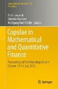 Copulae in Mathematical and Quantitative Finance