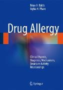 Drug Allergy: Clinical Aspects, Diagnosis, Mechanisms, Structure-Activity Relationships