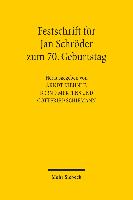 Festschrift für Jan Schröder zum 70. Geburtstag