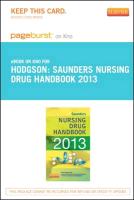 Saunders Nursing Drug Handbook 2013 - Pageburst E-Book on Kno (Retail Access Card)