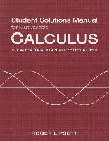 Student Solutions Manual for Calculus (Multivariable)