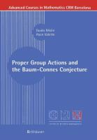 Proper Group Actions and the Baum-Connes Conjecture