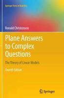 Plane Answers to Complex Questions