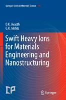 Swift Heavy Ions for Materials Engineering and Nanostructuring