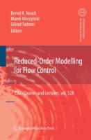 Reduced-Order Modelling for Flow Control