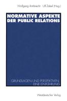Normative Aspekte der Public Relations