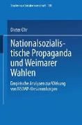 Nationalsozialistische Propaganda und Weimarer Wahlen