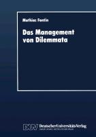 Das Management von Dilemmata