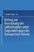 Beitrag zur Berechnung der Luftschrauben