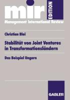 Stabilität von Joint Ventures in Transformationsländern