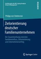Zielorientierung deutscher Familienunternehmen
