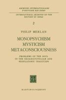 Monopsychism Mysticism Metaconsciousness