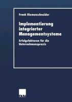Implementierung integrierter Managementsysteme