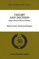 Theory and Decision