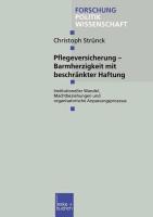 Pflegeversicherung ¿ Barmherzigkeit mit beschränkter Haftung