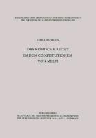 Das römische Recht in den Constitutionen von Melfi