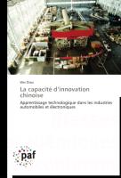 La capacité d¿innovation chinoise