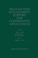 Transaction Management Support for Cooperative Applications