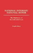 National Interest/National Honor