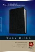 NLT Slimline Center Column Reference Bible, Black