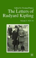 The Letters of Rudyard Kipling V5 1920-30