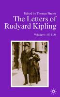 The Letters of Rudyard Kipling V6 1931-36