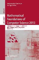 Mathematical Foundations of Computer Science 2013