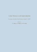 Linear Operators and Approximation / Lineare Operatoren und Approximation