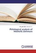 Philological analysis of Mäshäfä Zémmare