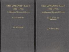 The London Stage, 1950-1959: A Calendar of Plays and Players
