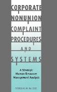 Corporate Nonunion Complaint Procedures and Systems