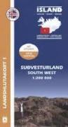Landshlutakort 01. Sudvesturland / South West. New Edition