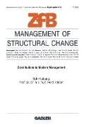 Management of Structural Change