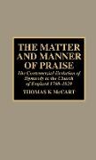 The Matter and Manner of Praise