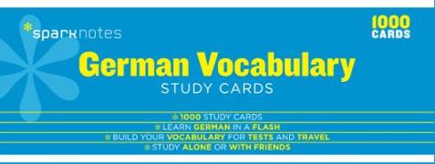 German Vocabulary SparkNotes Study Cards