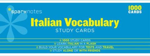 Italian Vocabulary Sparknotes Study Cards, Volume 12