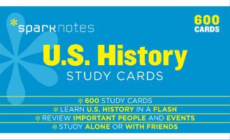 U.S. History Sparknotes Study Cards, Volume 19