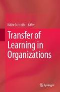 Transfer of Learning in Organizations