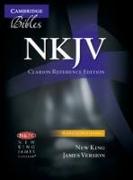 NKJV Clarion Reference Bible, Black Calf Split Leather, NK484:X