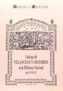 Catálogo villancicos y oratorios en Biblioteca Nacional : s.XVIII-XIX