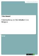 Untersuchung zur Erlernbarkeit von Religion