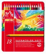 CARAN d'ACHE Farbstifte Supracolor® Soft, 18 Farben