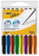 BiC® VELLEDA® Whiteboard Marker 1741, 8er Etui (rot, blau, grün, schwarz, orange, violett, braun, gelb)