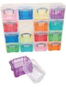 REALLY USEFUL BOX® Organizer Set 16 x 0,14 l Boxen, farbig transparent