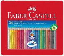 FABER-CASTELL Farbstifte Colour Grip 2001, 24 Farben in Metallschachtel