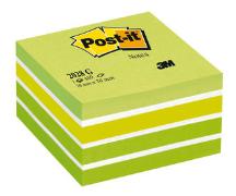 Post-it® Haftnotizen Würfel, pastellgrün