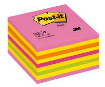 Post-it® Haftnotizen Würfel, neonpink