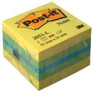 Post-it® Haftnotizen Würfel Mini, lemon