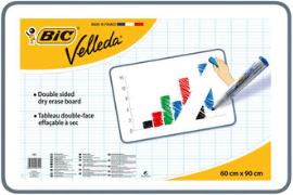 BiC® VELLEDA® Weisswandtafel, 90 x 60 cm grau